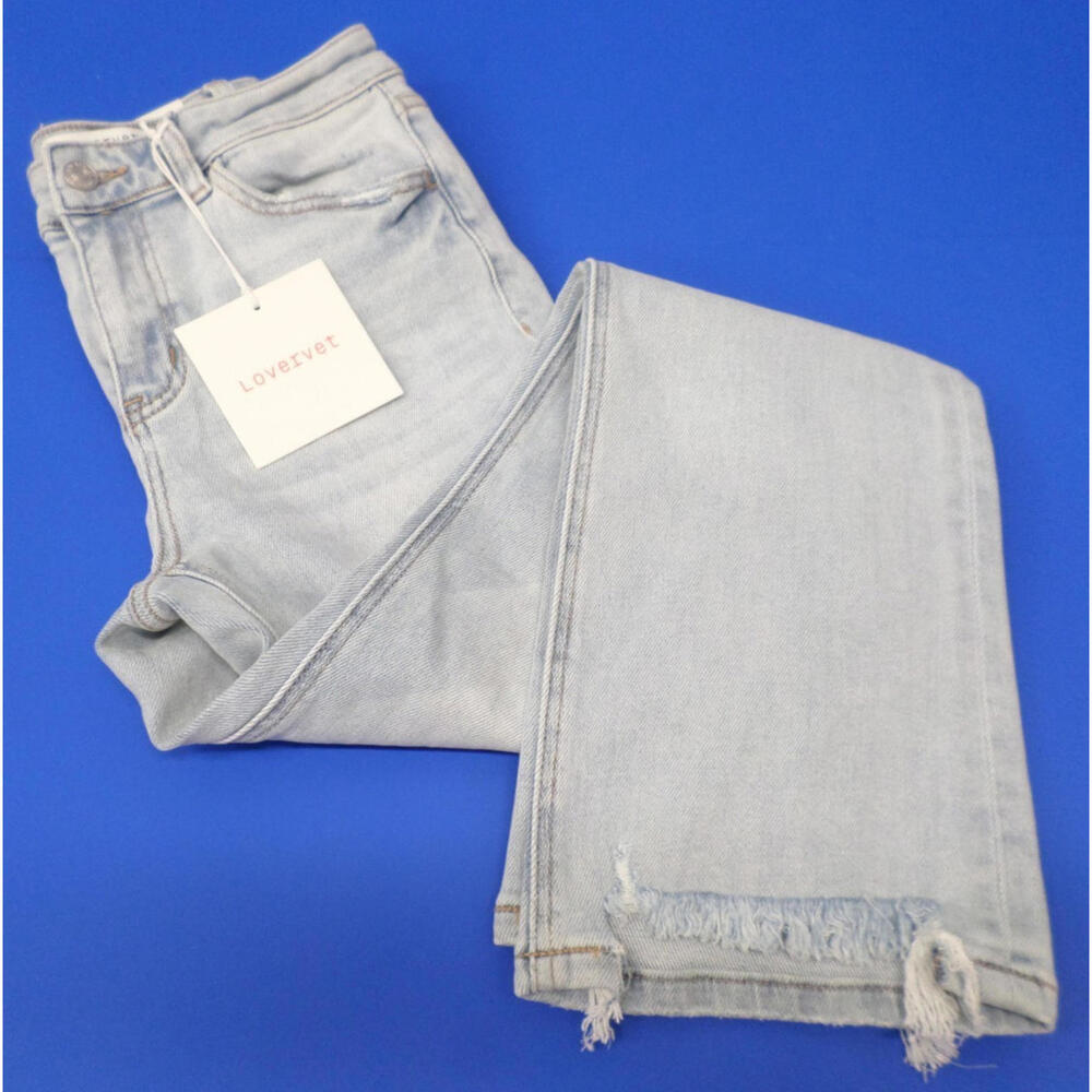 Lovervet by Vervet AMITY High Rise Kick Flare Size 27/5 Light Wash Denim Jeans